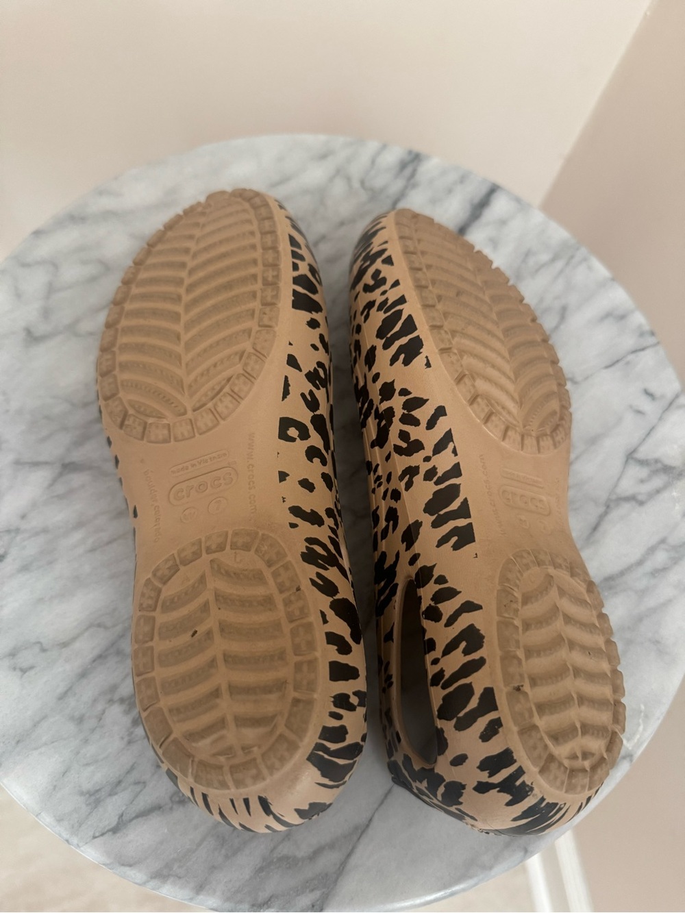 Crocs Kadee Ballet Flats Leopard Print Slip On Comfort Shoes Women’s Size 7 - Picture 8 of 9